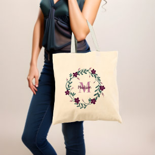 Whimsical Monogram Bridesmaid für Tasche des Haush