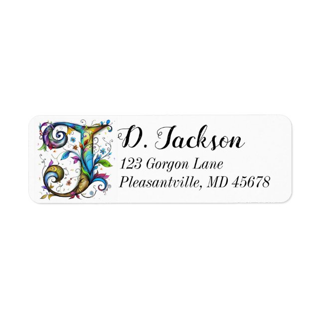 Whimsical Monogram J (Vorne)