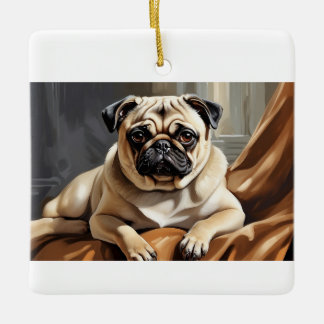 Whimsical Mops Ornament