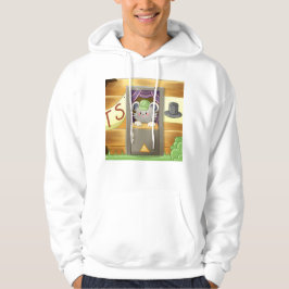 Whimsical Mouse Vendor – Cute Hat Booth Character Hoodie