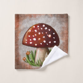 Whimsical Mushroom & Fungi Motif – Nature-Inspired Waschlappen