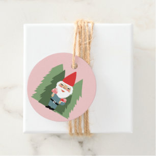 Whimsical Mushroom Gnome Elf Weihnachtsgeschenk Geschenkanhänger