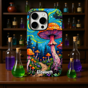 Whimsical Mushroom Meadow iPhone 16 Pro Hülle
