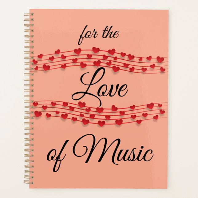 Whimsical music "For the Liebe of music" Planer (Vorderseite)