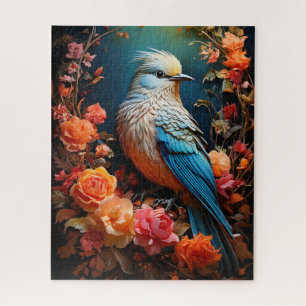 Whimsical Nature Blue Bird