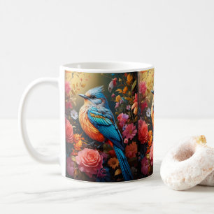 Whimsical Nature Blue Bird No. 4 Kaffeetasse