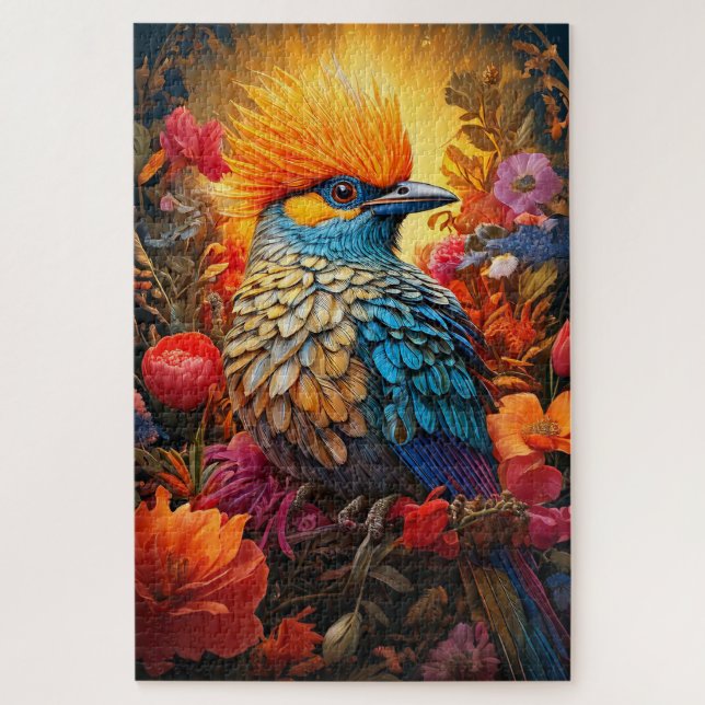 Whimsical Nature Blue Bird Nr. 2 (Vertikal)