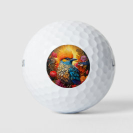 Whimsical Nature Blue Bird Nr. 2 Golfball