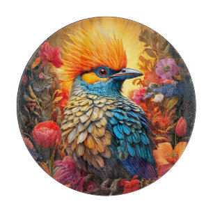 Whimsical Nature Blue Bird Nr. 2 Schneidebrett