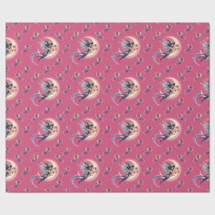Whimsical neon Halloween Hexe, Halloween Hexe, Geschenkpapier
