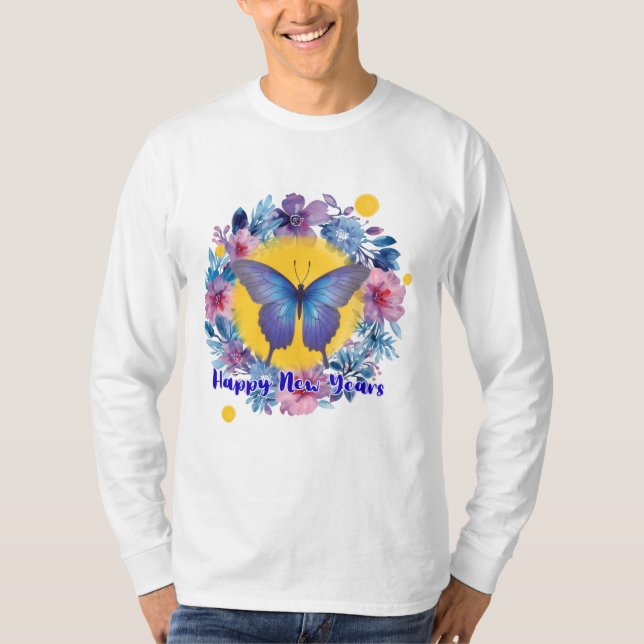 Whimsical New Years Sweater  T-Shirt (Vorderseite)
