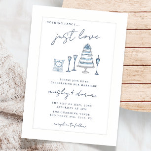 Whimsical Nichts Extravagant nur Liebe Hochzeit Do Einladung