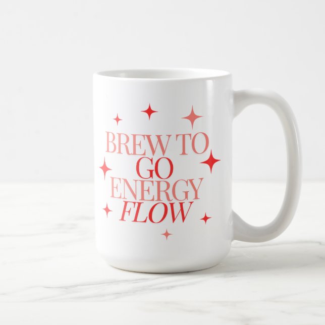 Whimsical Niedlich Brew to go Energy Flow Kaffee T Kaffeetasse (Rechts)