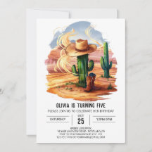 Whimsical Niedlich Cowboy Geburtstag