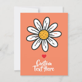 Whimsical Niedlich Daisy Postcard - Playful Floral Postkarte