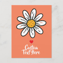 Whimsical Niedlich Daisy Postcard - Playful Floral Postkarte