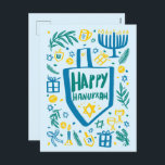 Whimsical Niedlich Dreidel Menorah CUSTOM HANUKKAH Feiertagspostkarte<br><div class="desc">Perfekte niedliche Karte für einen lustigen Urlaub! Handgemachte Kunst für Sie! Vollständig anpassbar! Klicken Sie auf "Bearbeiten mit dem Entwurfswerkzeug", um Ihren eigenen benutzerdefinierten Text hinzuzufügen. (Karo auch mein Shop für alternative Designs) Dies ist eine Postkarte, Karo meinen Shop für gefaltete Karten und Flachkarten, sowie digitale Downloads. VIELEN DANK FÜR...</div>