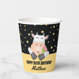 Whimsical Niedlich Heilige Kuh Happy Birthday Part Pappbecher