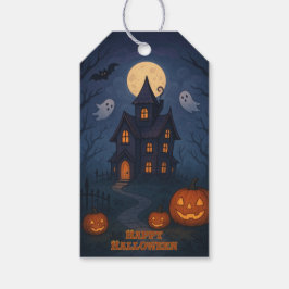 Whimsical Niedlich Spooky Spuk House | Halloween- Geschenkanhänger