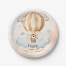 Whimsical Niedlich Tiger Hot Air Ballon 1. Geburts
