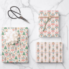 Whimsical Nutcracker Gift Wrap Geschenkpapier Set
