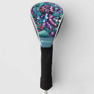 Whimsical Octopus Floral Aquamarin Küsten Personal Golf Headcover