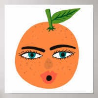 Whimsical Orange Art