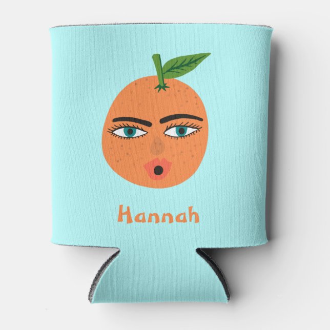 Whimsical Orange CUSTOMIZE IT Dosenkühler (Vorderseite)