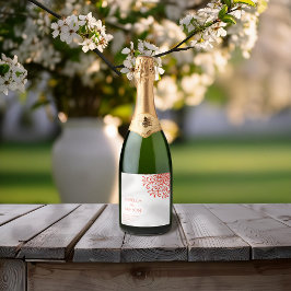 Whimsical Orange Red Blüh