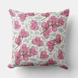 Whimsical Orchid-Garten-Kissen quadratisch Kissen