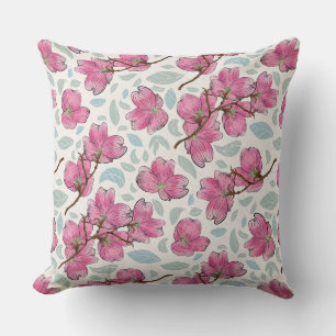 Whimsical Orchid-Garten-Kissen quadratisch Kissen