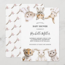 Whimsical Pajama Parade: Baby Shower Einladung 