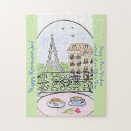Whimsical Paris Eiffel Tower RETIREMENT