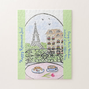 Whimsical Paris Eiffel Tower RETIREMENT
