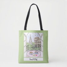 Whimsical Paris und Eiffelturm Französischer Koch