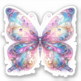Whimsical Pastel Butterfly Stickers Aufkleber