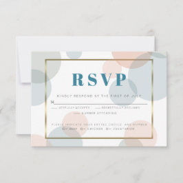 Whimsical Pastel Confetti Dots UAWG RSVP Karte