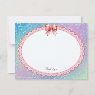 Whimsical Pastel "Danke" Mitteilungskarte