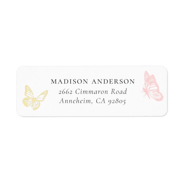 Whimsical Pastel Pink Butterfly Girl Babydusche (Vorne)