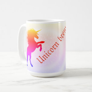 Whimsical Pastel Rainbow Unicorn Kaffeetasse