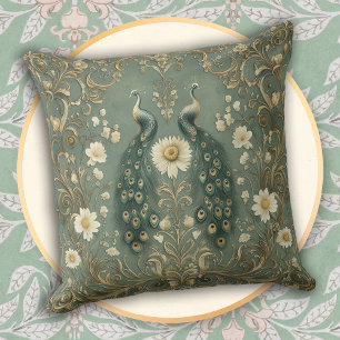 Whimsical Peacock Dekorativ Kissen