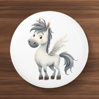 Whimsical Pegasus Ceramic Kids Room Keramikknauf