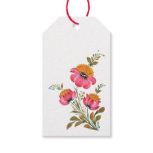 Whimsical Petrykivka Rosa Floral