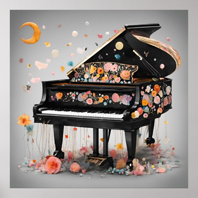 Whimsical Piano Dreams Poster (Vorne)