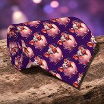Whimsical Pig Custom Necktie Tie Krawatte<br><div class="desc">A unique and eye-catching necktie featuring a charming pig design. Perfect for adding a touch of personality and fun to any outfit. Ideal for those who appreciate quirky, one-of-a-kind accessories.</div>