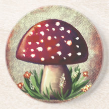 Whimsical-Pilz- und Pilzmotiv – Naturinspiriert