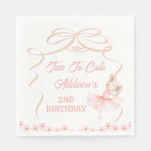 Whimsical Pink Ballerina Two Tu Niedlich 2. Geburt