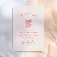 Whimsical Pink Bow Girl Geburtstag