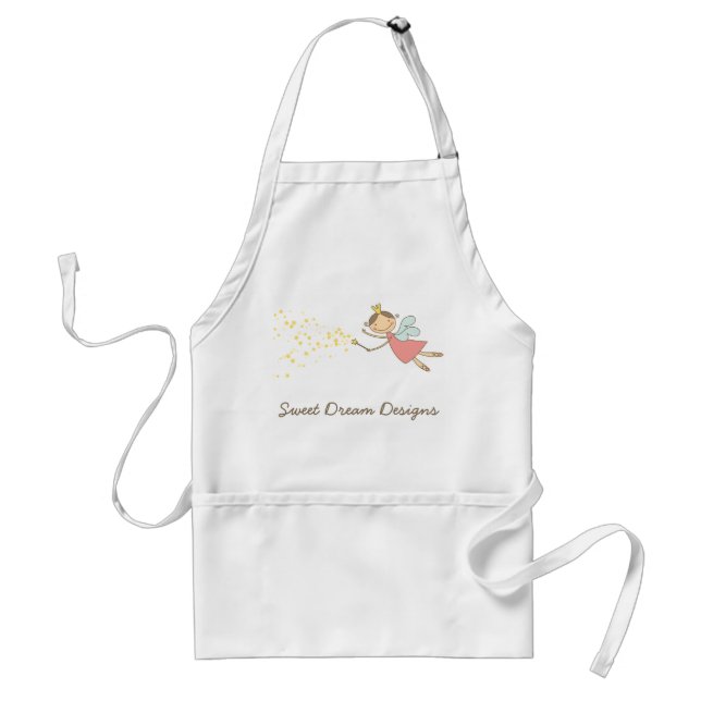 Whimsical Pink Faicess Princess und Magic Stars Schürze (Vorne)