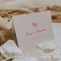 Whimsical Pink Hearts Wedding Foto